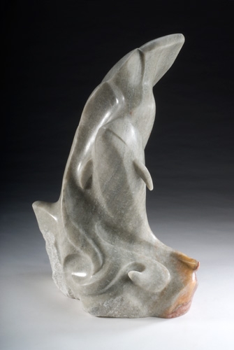 Click to view detail for MB-S017 Kanaloa Alabaster Dolphin $7895
